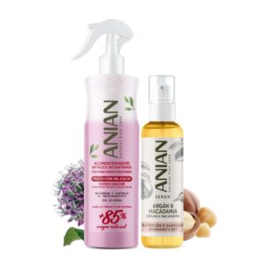 Dúo Anian Brillo y Protección de Color - Acondicionador bifásico + Serúm